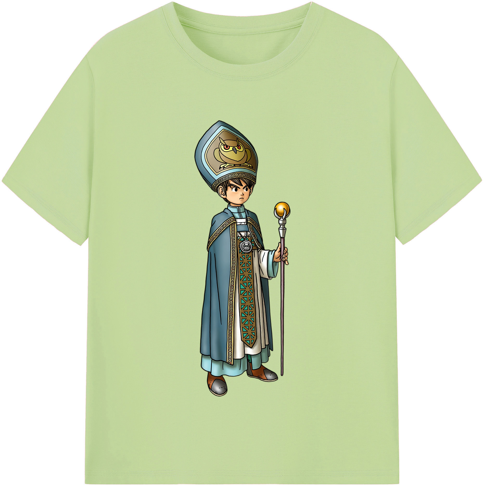 （画像用） ドラゴンクエスト Doragon Kuesuto Dragon Quest 綿100％半袖Tシャツ（フロントプリント）